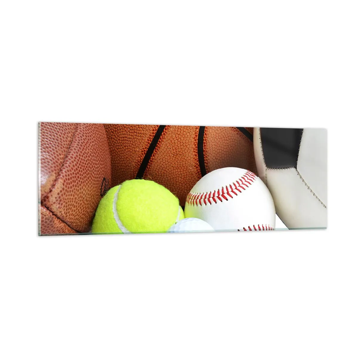 Glass picture - Football Unites Us - 90x30 cm