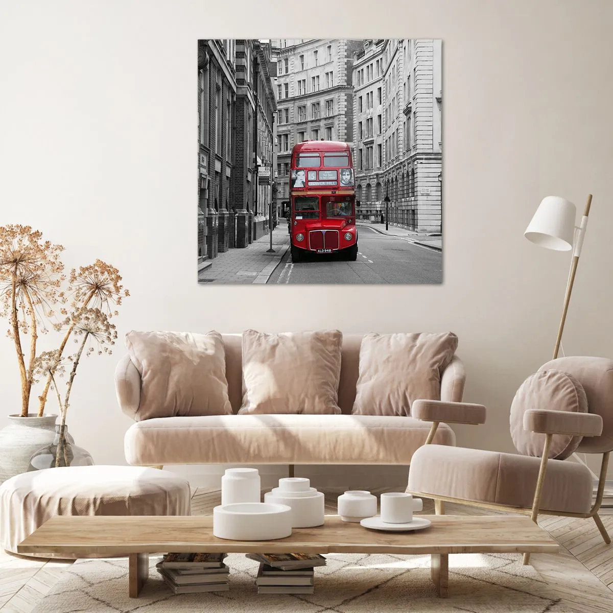 Canvas picture - Routine Doesn't Have to Be Grey - 60x60 cm