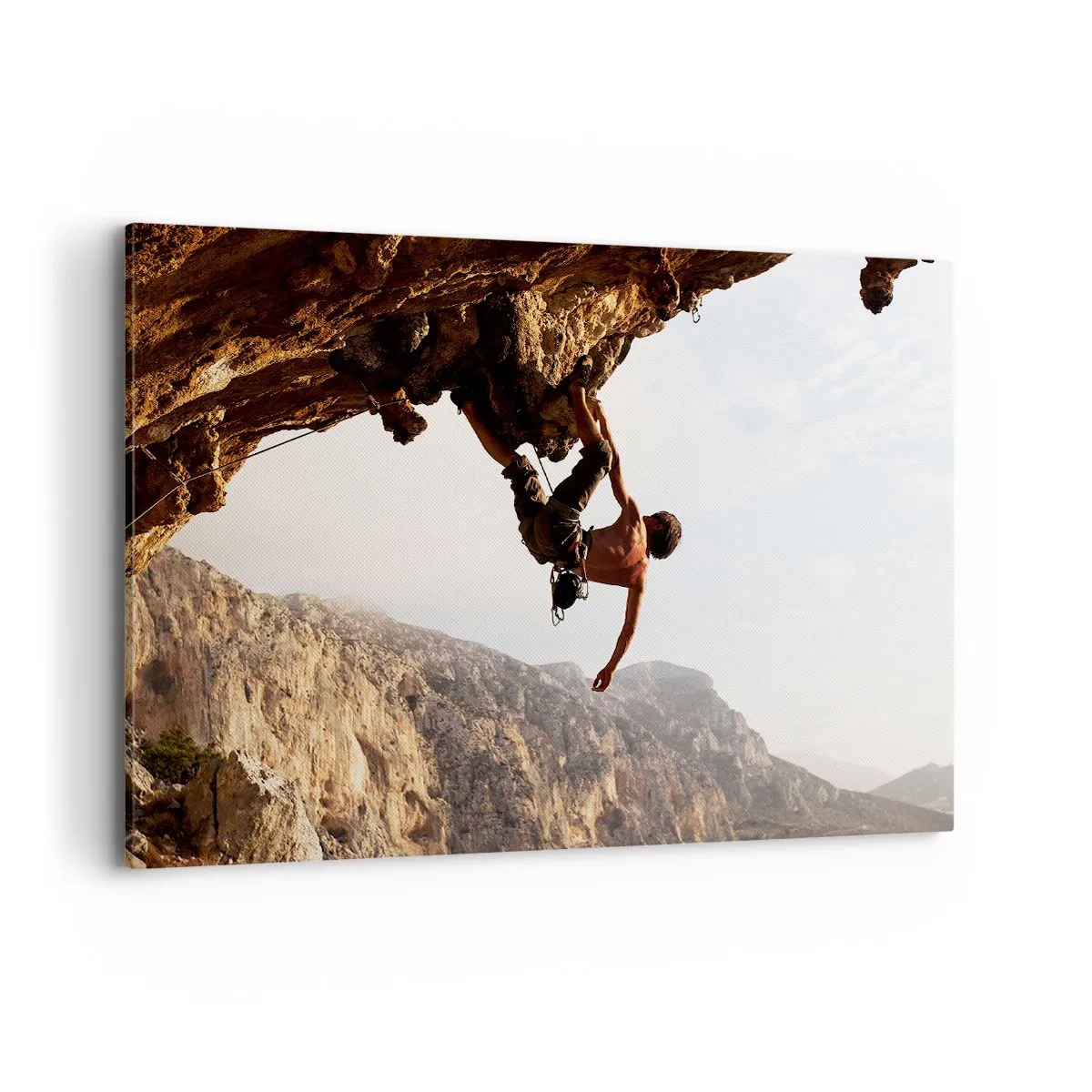 Canvas picture - The Whole World on a Sharp Cliff - 100x70 cm
