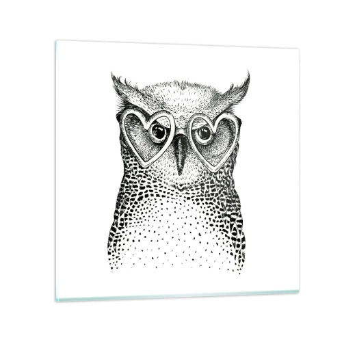 Glass picture - Wise And With Love - 50x50 cm