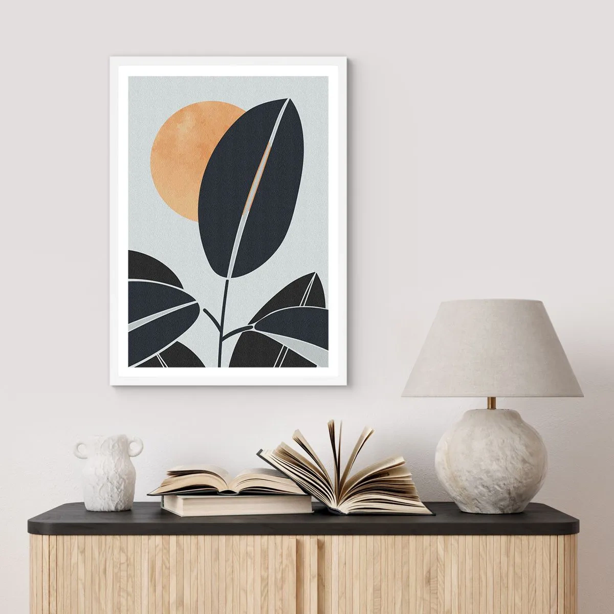 Poster in white frmae - Hot Summer's Day - 50x70 cm