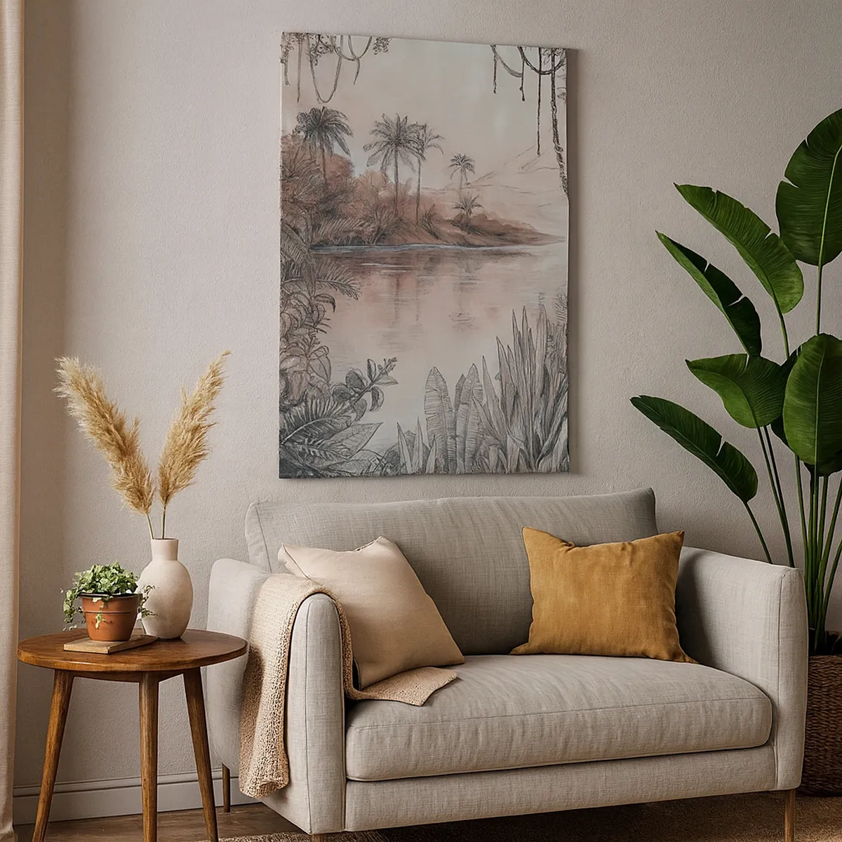 Canvas picture - Diary of a 19th Century Explorer - 50x70 cm