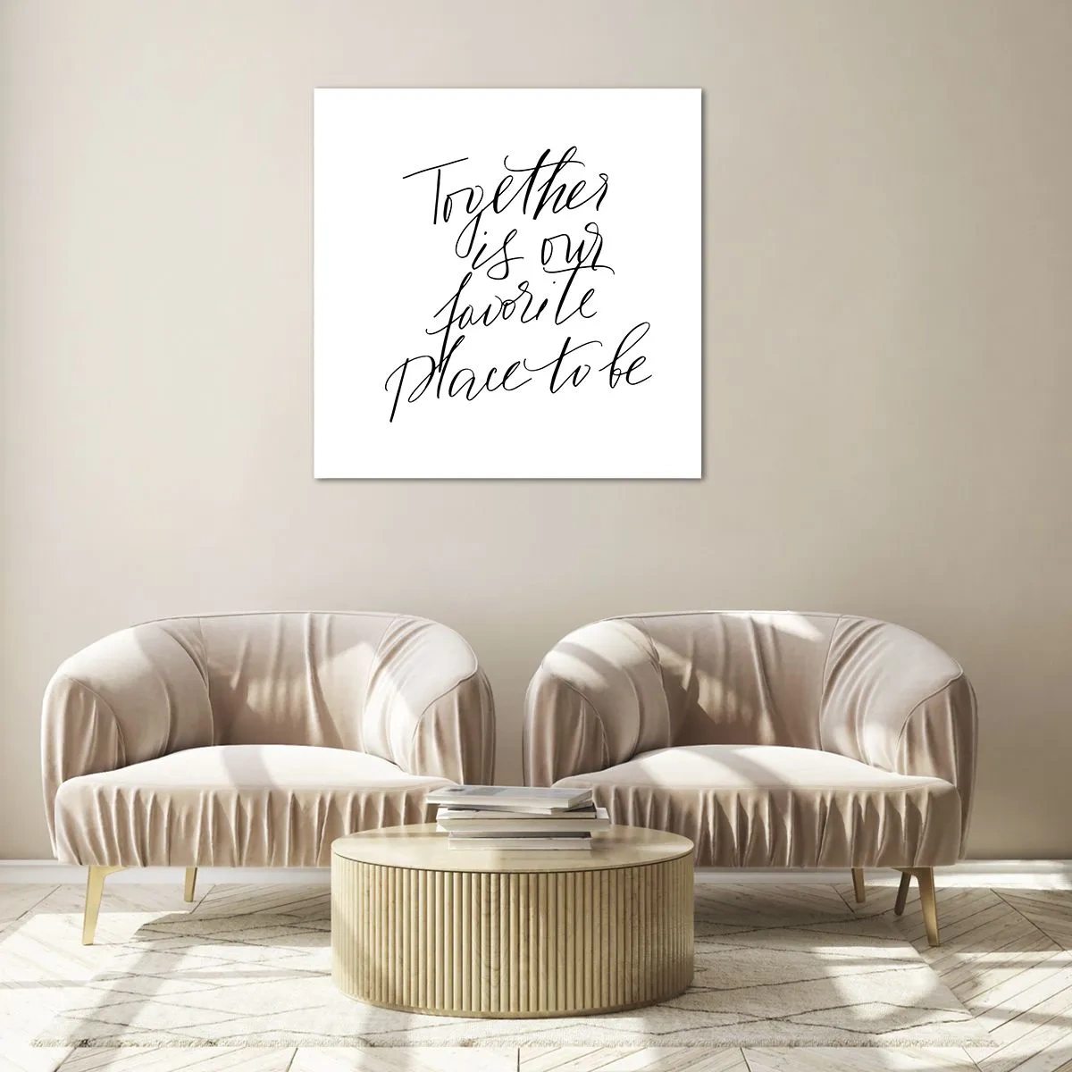 Glass picture - Do You Also Feel This? - 70x70 cm