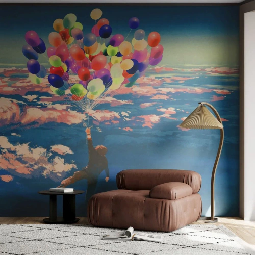 Self-Adhesive Photo Wallpaper Deluxe Sticker - Fulfilled Childhood Dream - For children, Colorful Balloons, Abstraction - 250x175 cm
