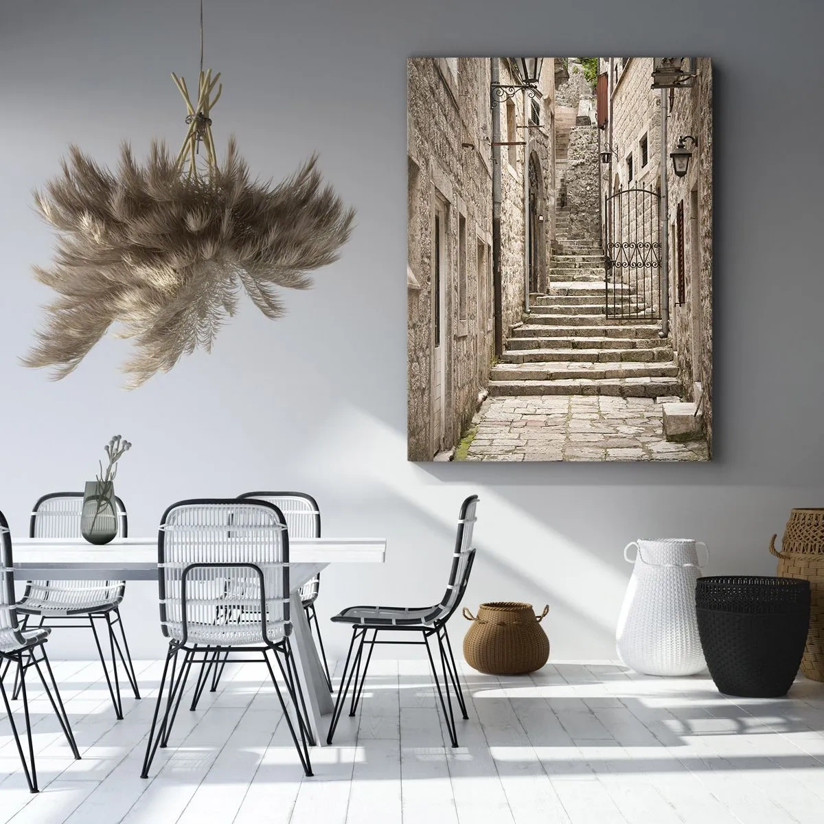 Canvas picture - Magical Old Alley - 70x100 cm