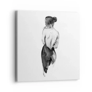 Canvas picture - By Her Side the World Disappears - 40x40 cm