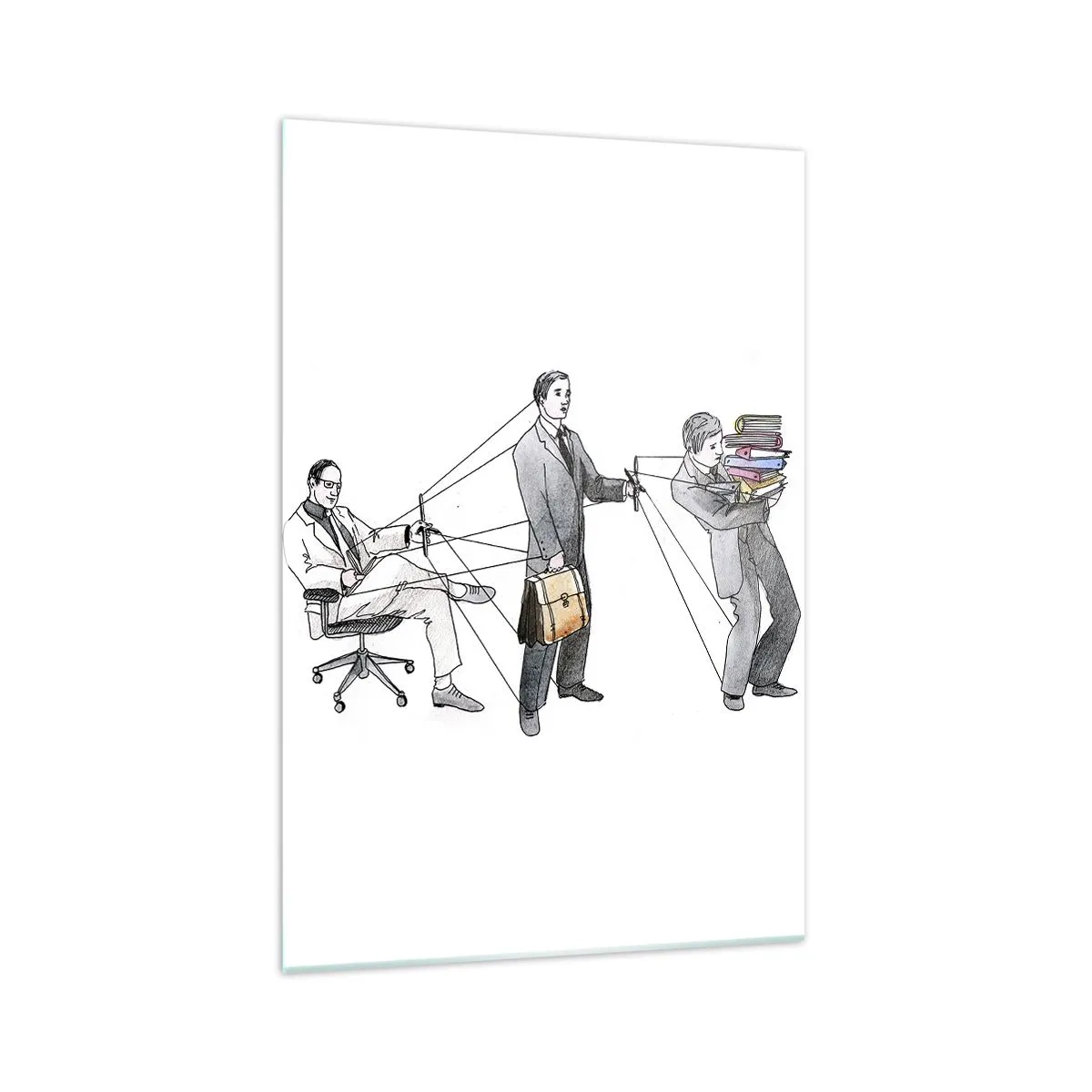 Glass picture - Everyone Is Someone Else's Puppet - 70x100 cm