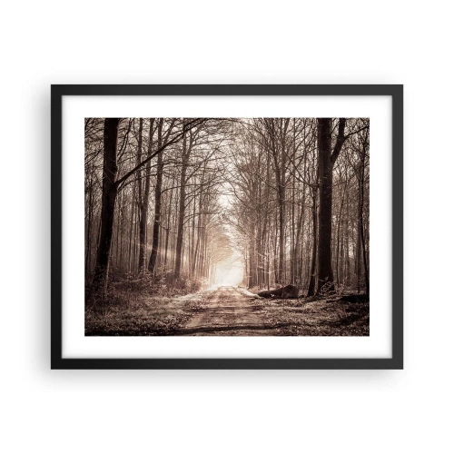 Poster in black frame - Cathedral of the Forest - 50x40 cm