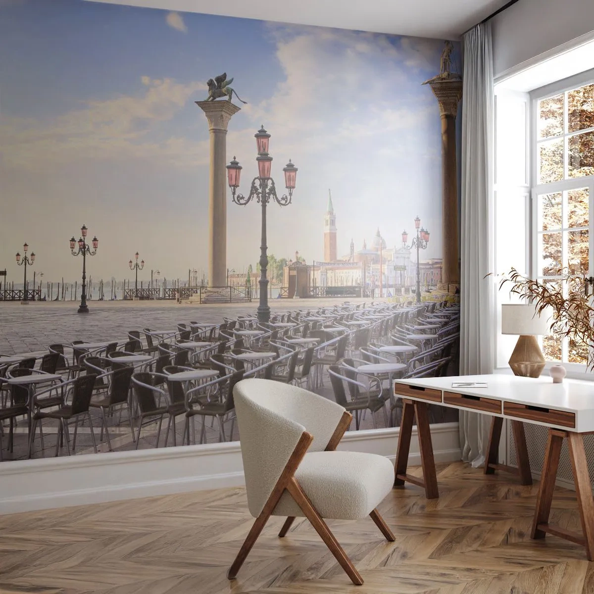 Self-Adhesive Photo Wallpaper Deluxe Sticker - Everything Is Ready - Architecture, City, Venice - 250x175 cm