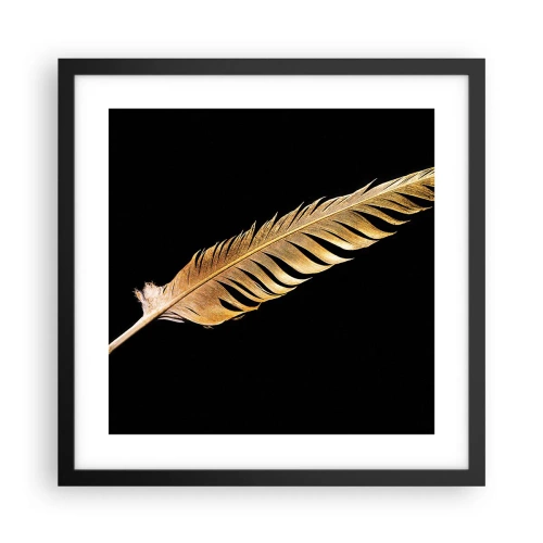 Poster in black frame - High-Class Feather - 40x40 cm