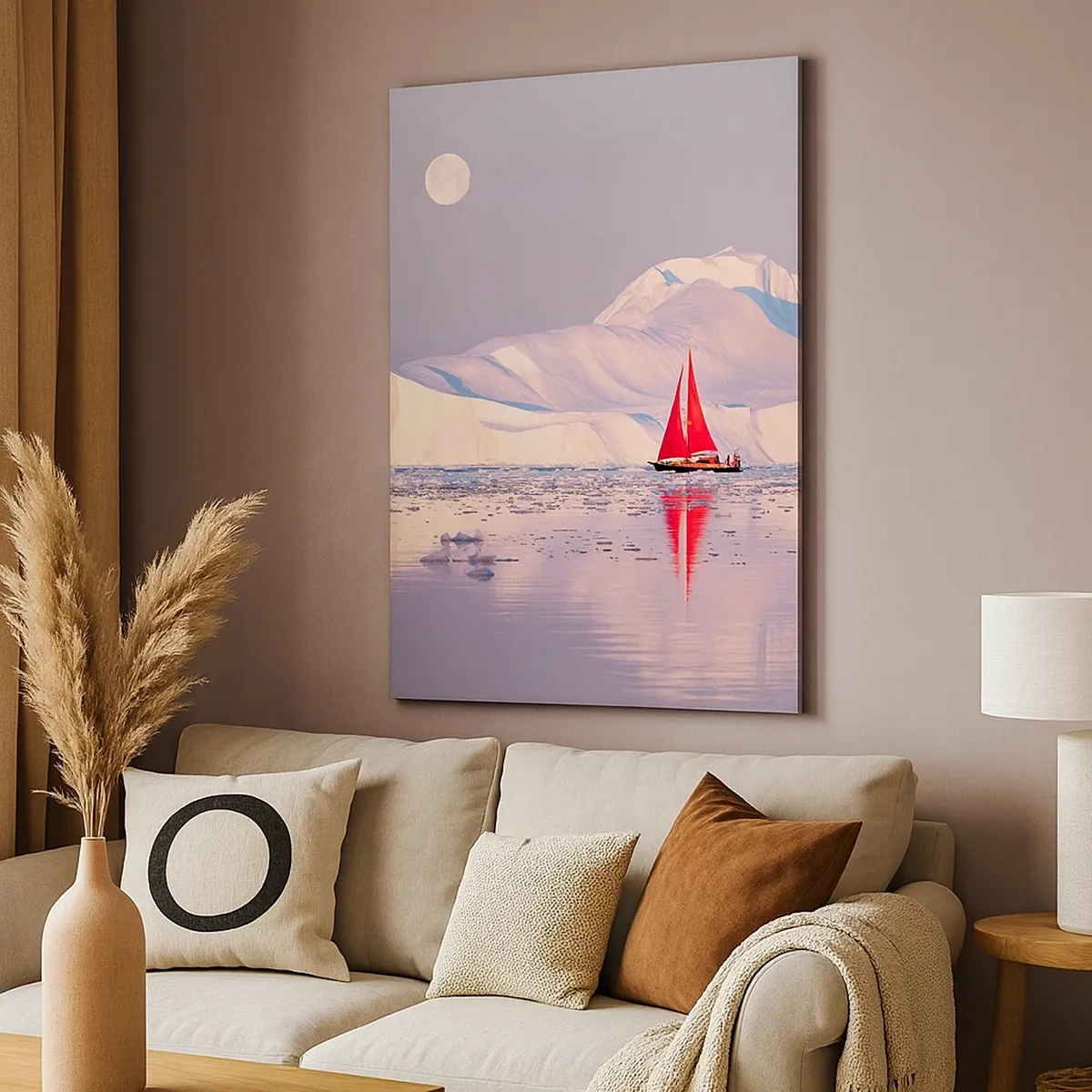 Canvas picture - Heat of the Sail, Cold of the Ice - 50x70 cm