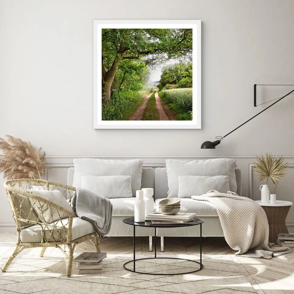 Poster in white frmae - Et in Arcadia Ego - 50x50 cm
