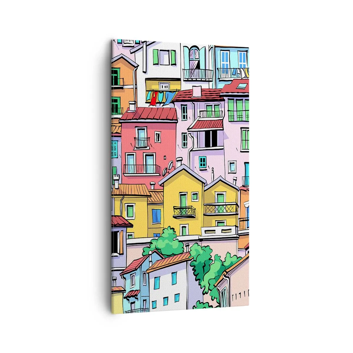 Canvas picture - Merry City - 45x80 cm