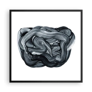 Poster in black frame - It's Not So simple - 60x60 cm