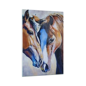 Glass picture - Is This Friendship Or Love? - 70x100 cm