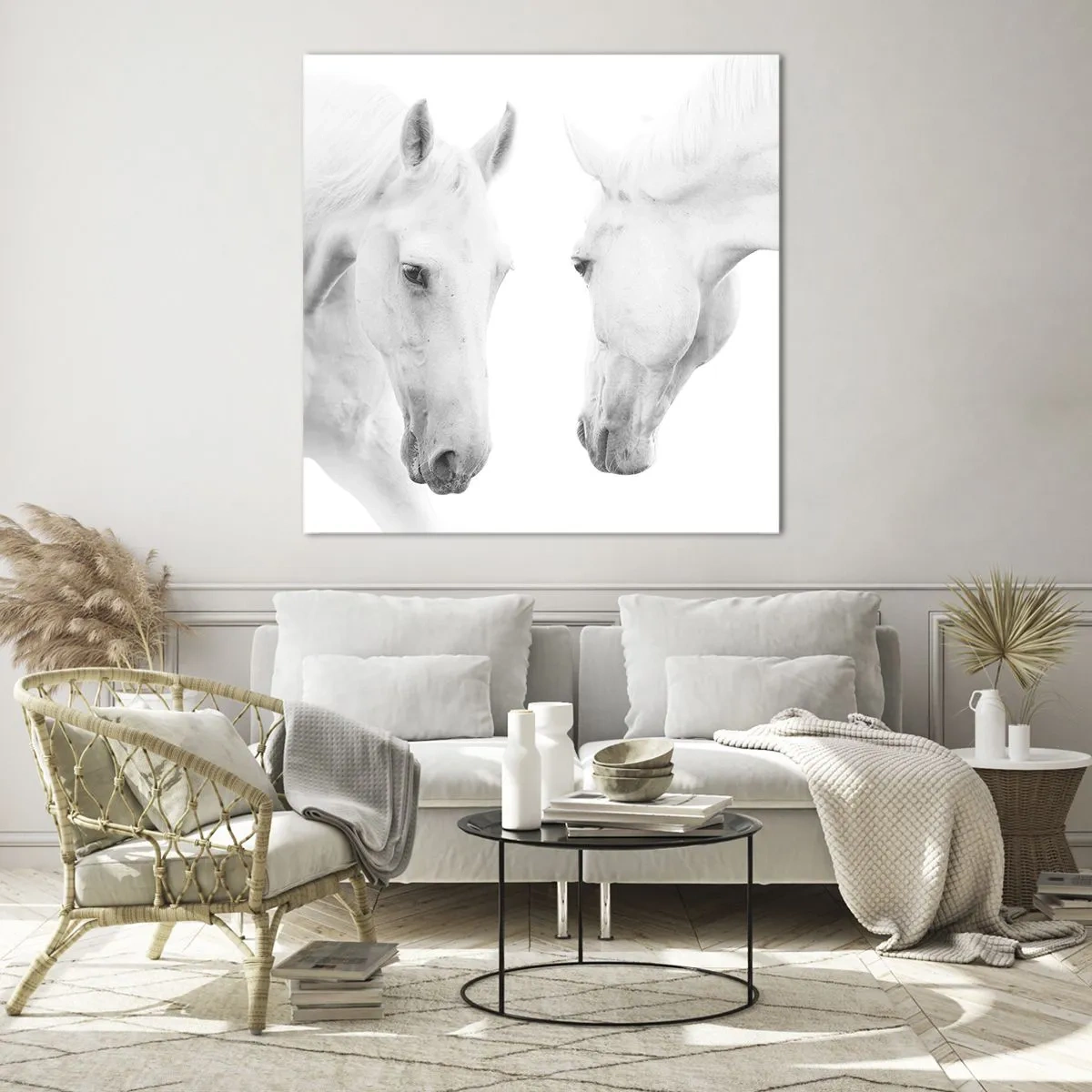 Glass picture - Is this friendship…? - 70x70 cm