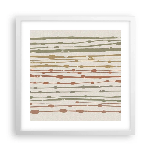 Poster in white frmae - Musical Colour Notation - 40x40 cm