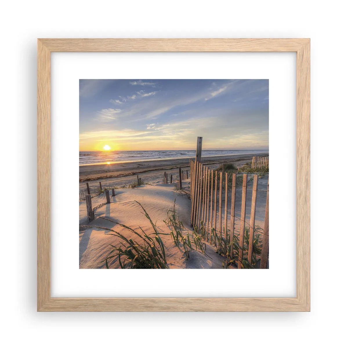 Poster in light oak frame - Light and Shade of the Wind - 30x30 cm