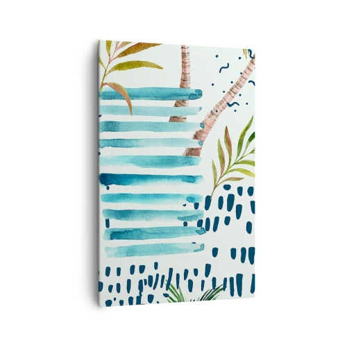 Canvas picture - Holidays under the Palms - 80x120 cm