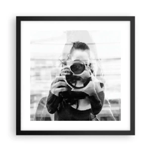 Poster in black frame - Creator and the Creation - 40x40 cm