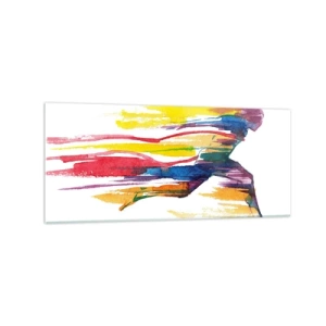 Glass picture - Run across Rainbow - 120x50 cm