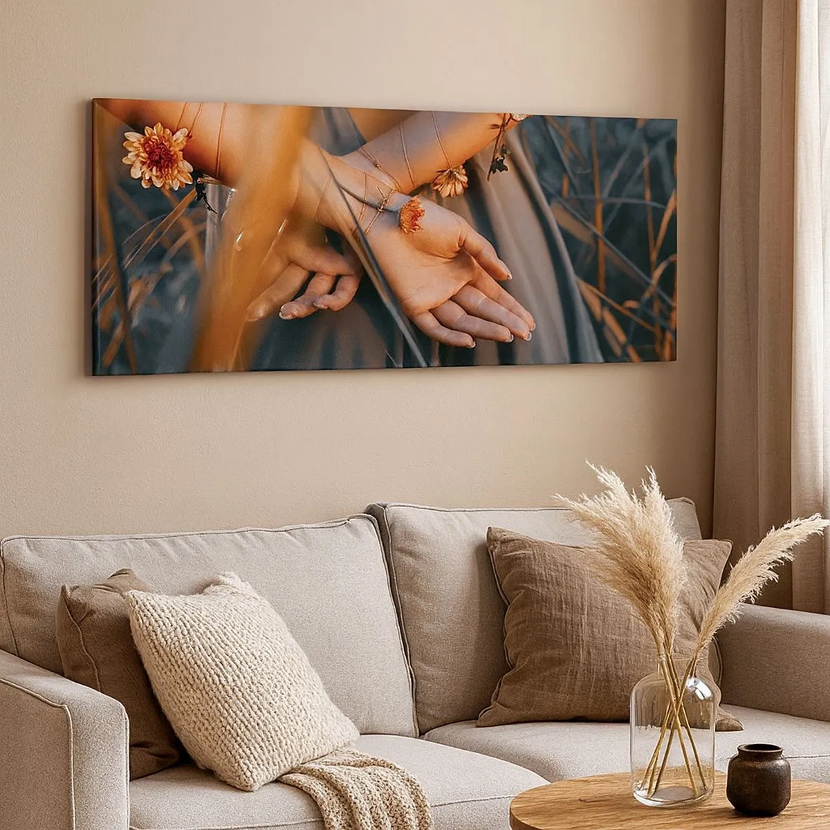 Canvas picture - Connected with Nature - 100x40 cm