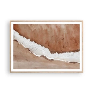 Poster in light oak frame - Earth Colours - 100x70 cm