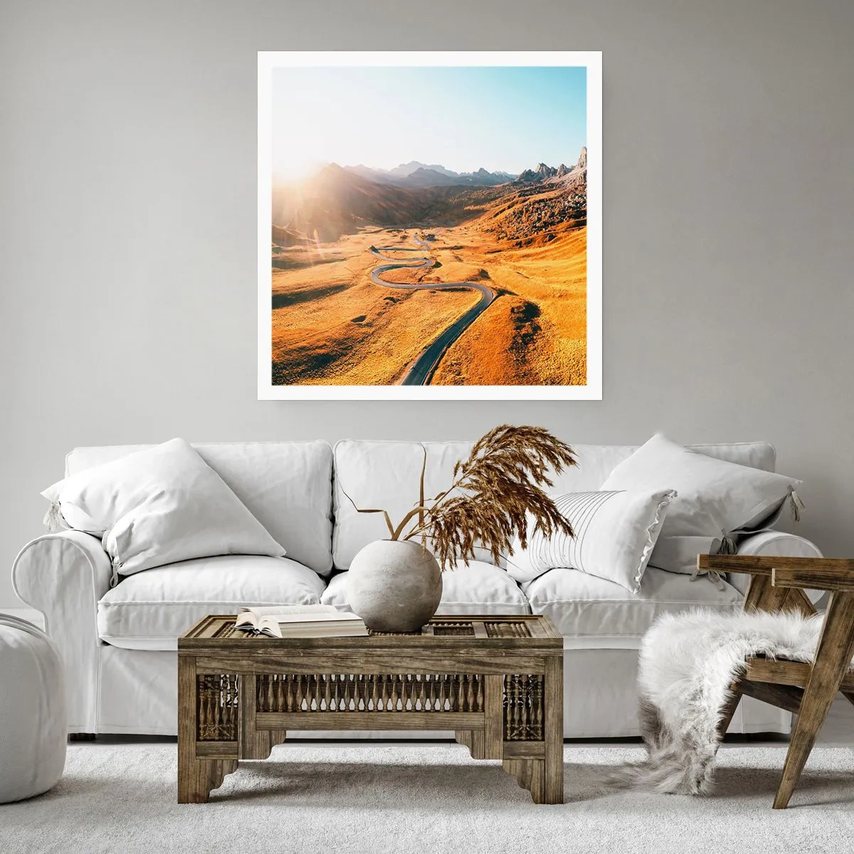 Poster - In a Golden Valley - 50x50 cm