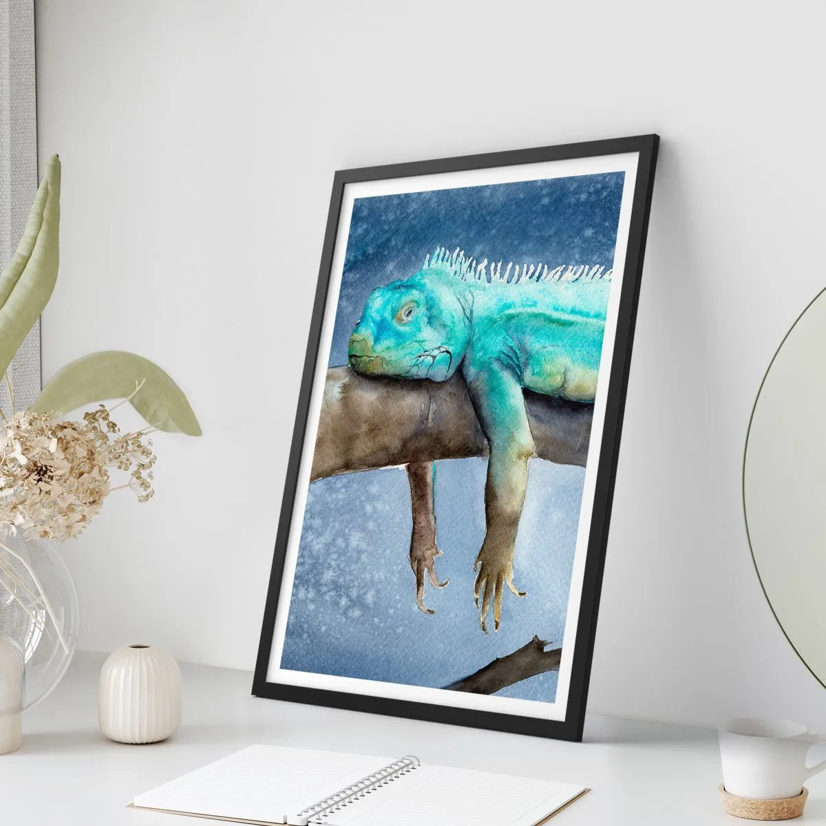 Poster in black frame - It Feels Good - 30x40 cm