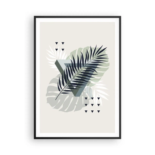 Poster in black frame - Nature and Geometry - Two Orders? - 70x100 cm