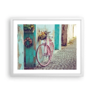 Poster in white frmae - Be Right Back - 50x40 cm