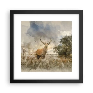 Poster in black frame - Dignity - Strength - Majesty - 30x30 cm