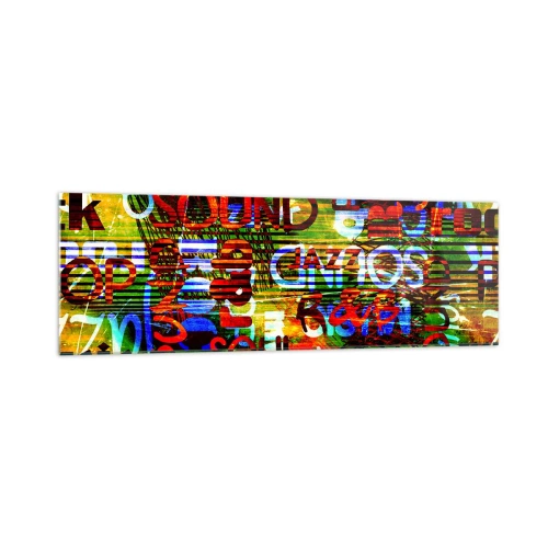 Glass picture - All Colours of Sound - 160x50 cm