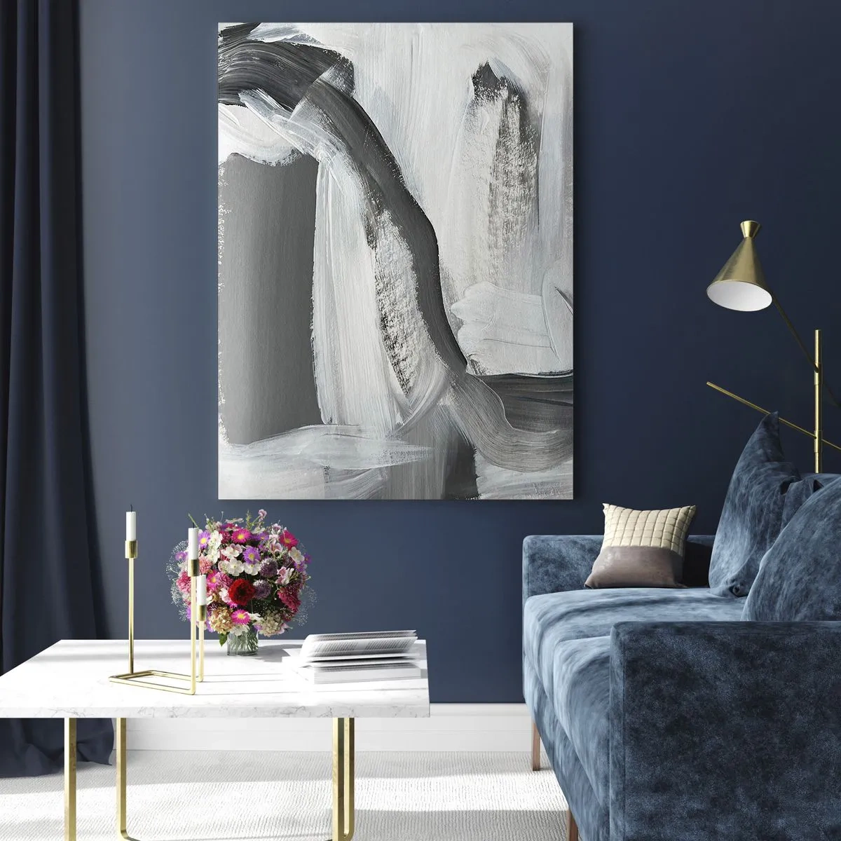 Glass picture - With a Decisive Move - 50x70 cm