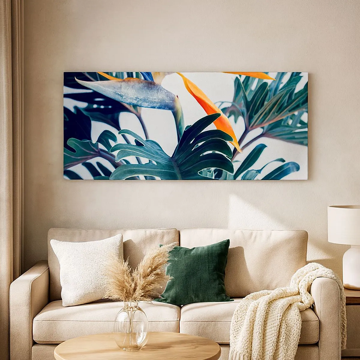 Canvas picture - Birdy Bush - 100x40 cm
