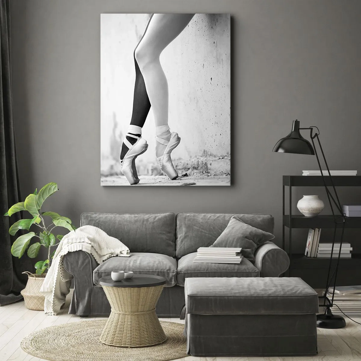 Canvas picture - Ballerina, Voila! - 45x80 cm