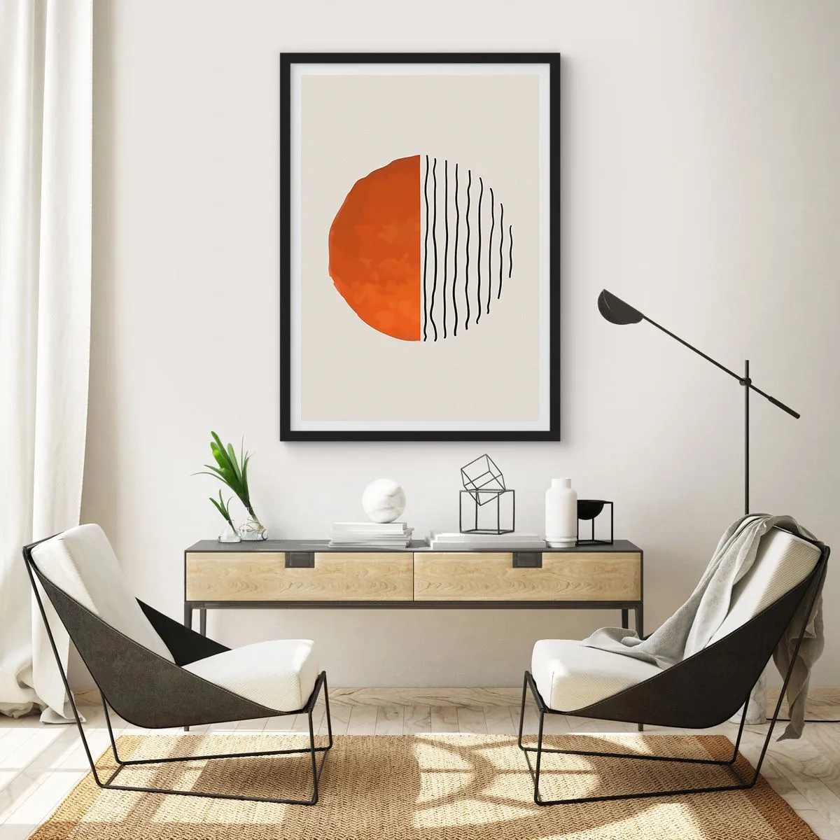 Poster in black frame - In Japanese Style - 30x40 cm