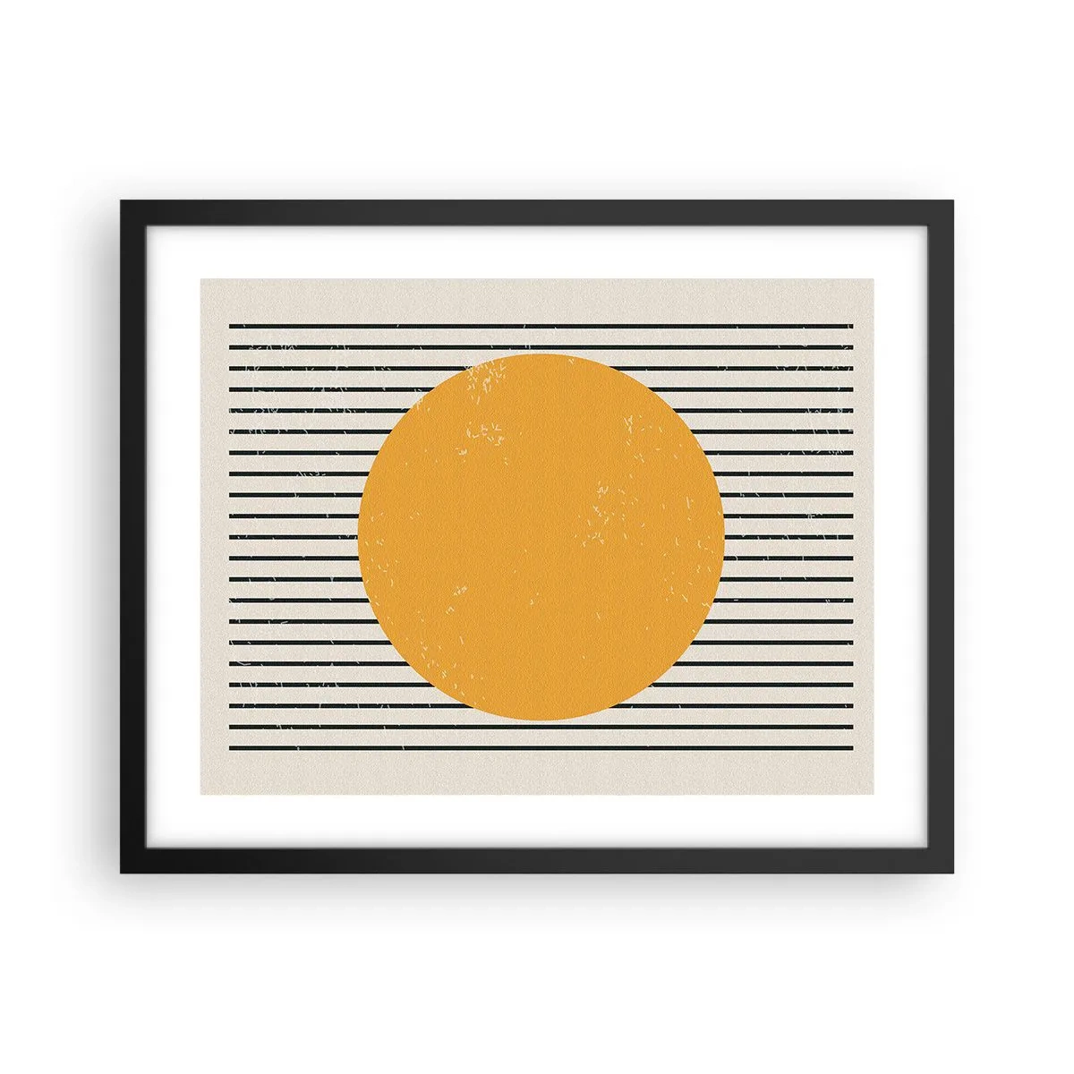 Poster in black frame - Power of Simplicity - 50x40 cm