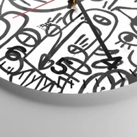 Clock face with numbers