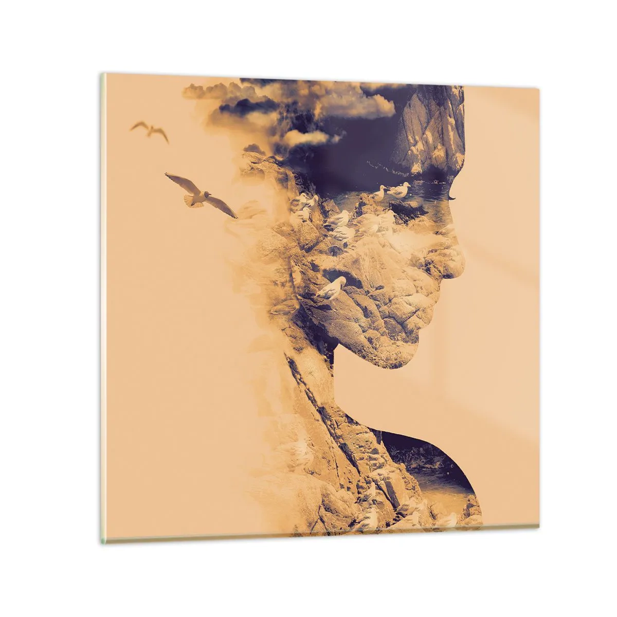 Glass picture - Naturally Beautiful - 30x30 cm