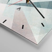 Clock face with lines