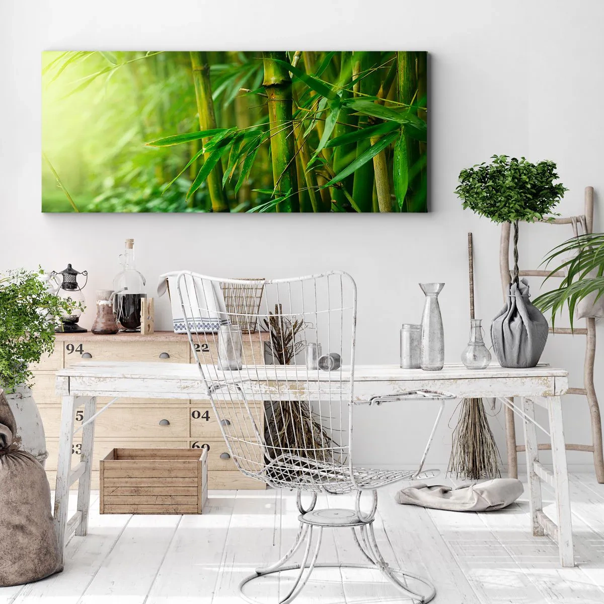 Canvas picture - Getting to Know the Green - 90x30 cm