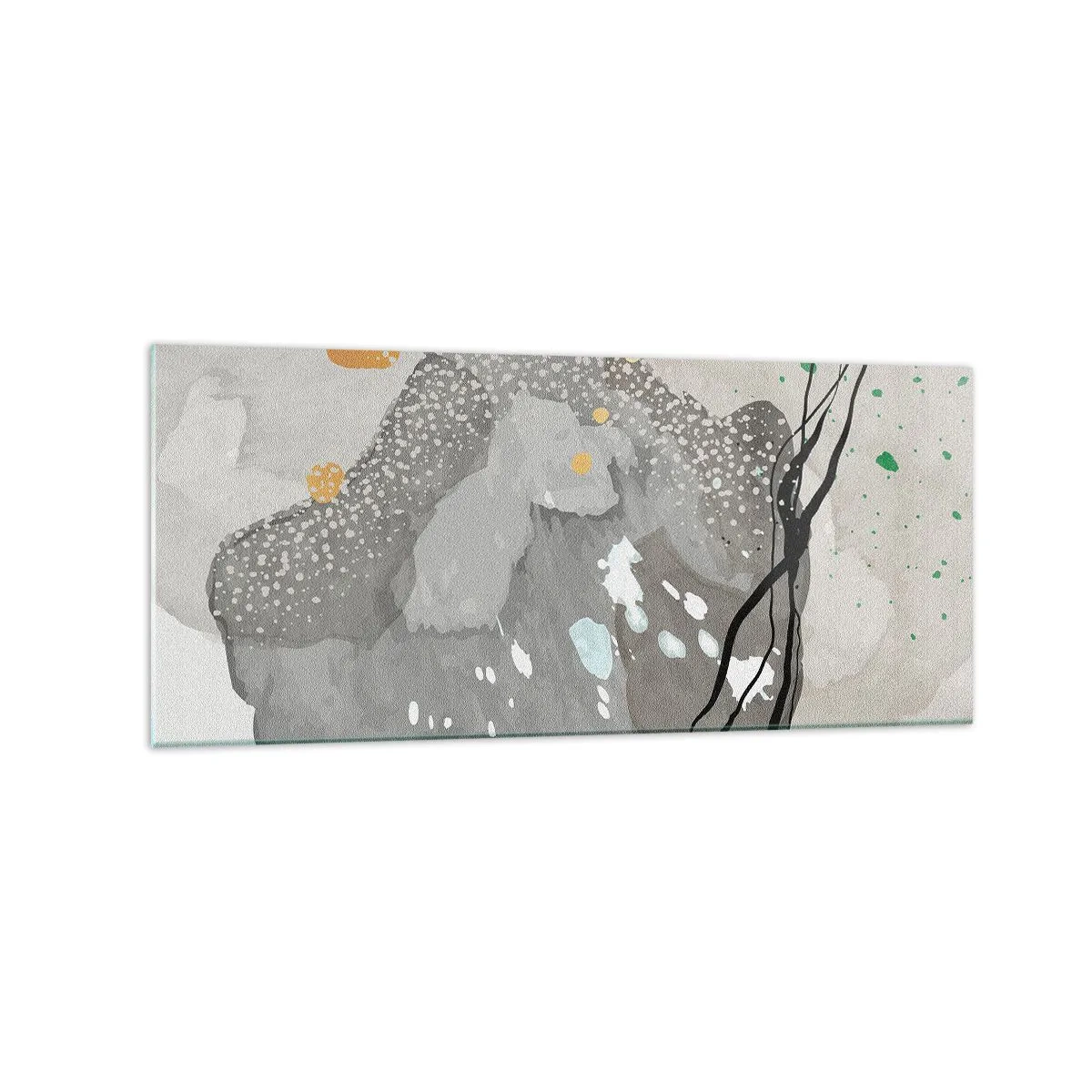 Glass picture - Organic Composition  - 120x50 cm