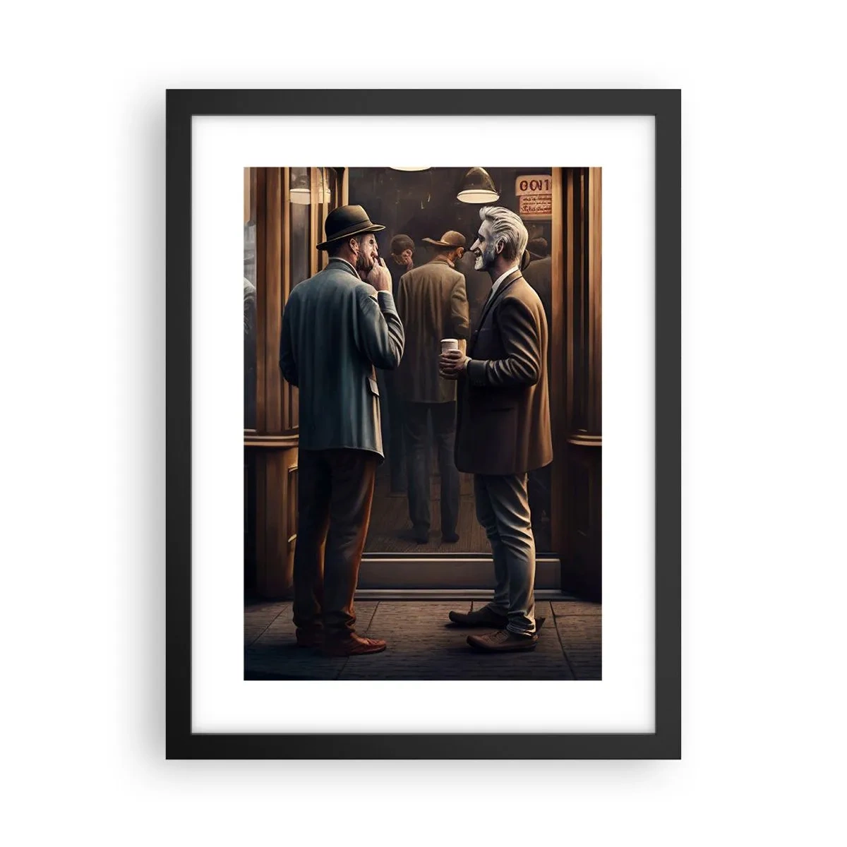 Poster in black frame - Good Time of the Day - 30x40 cm