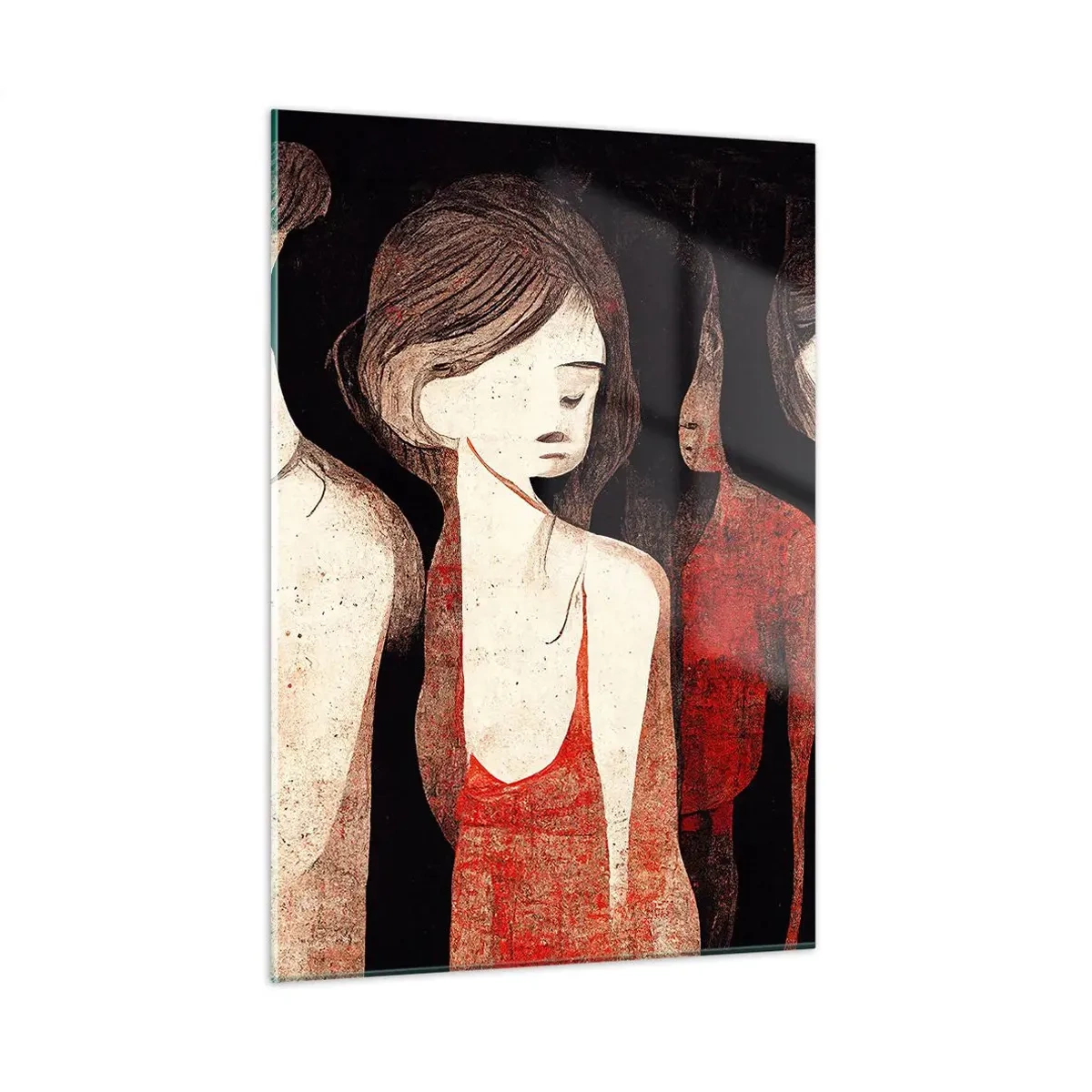 Glass picture - Madonnas from Darkness - 50x70 cm