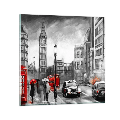 Glass picture - Not Such a Grey City - 60x60 cm