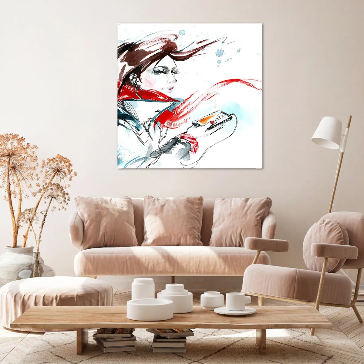 Canvas picture - I Can't Hear the Music - 50x50 cm