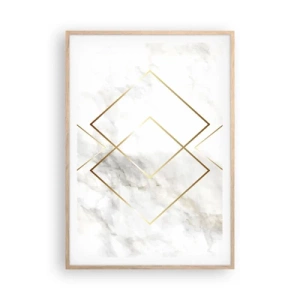 Poster in light oak frame - View over Infinity - 70x100 cm