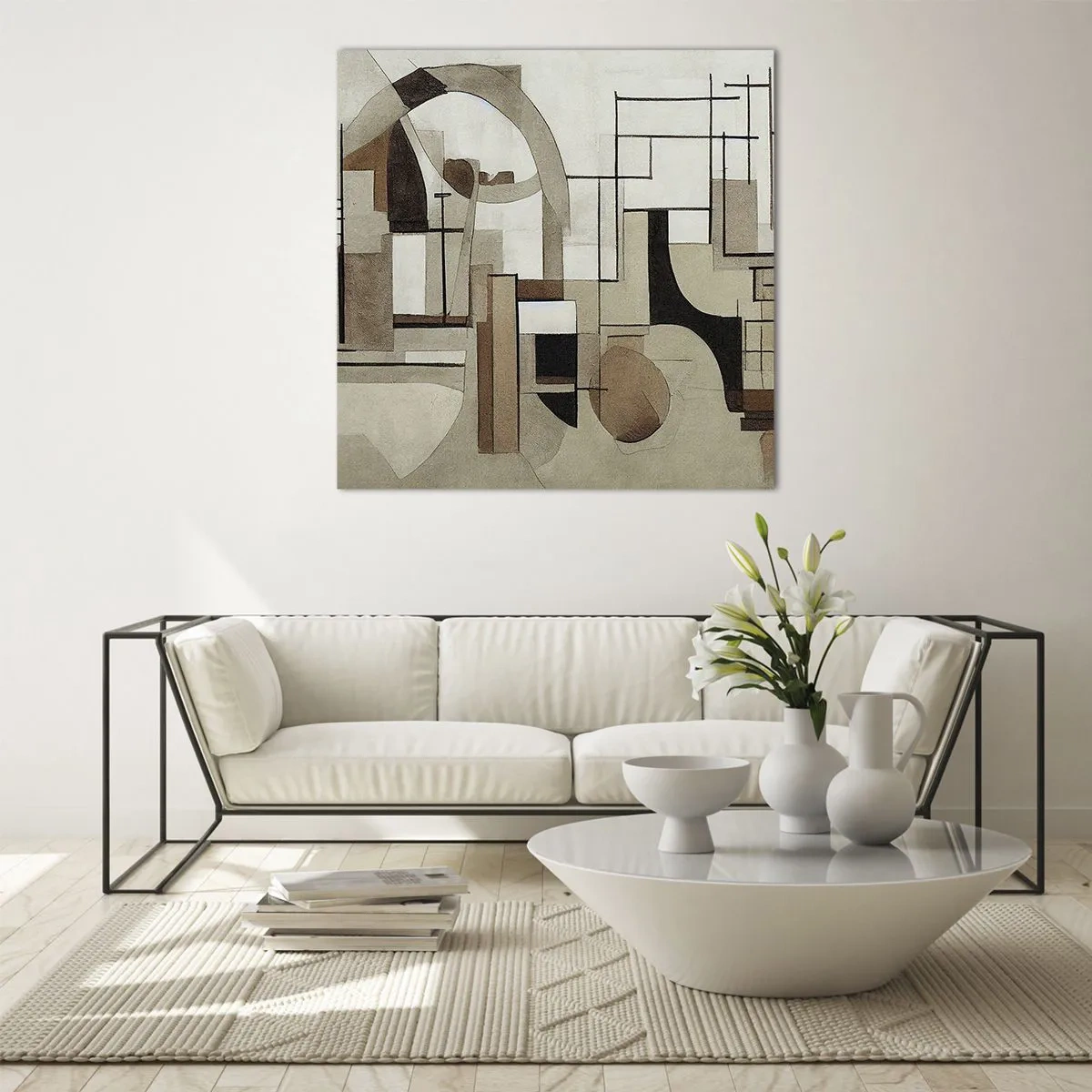 Glass picture - City Landscape 2.0 - 70x70 cm