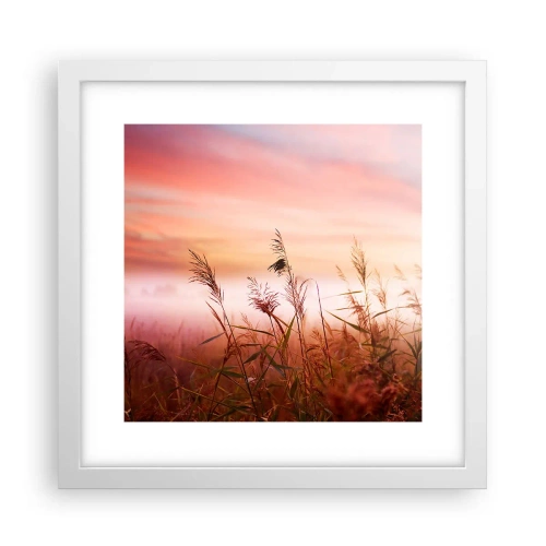 Poster in white frmae - Blowing in the Wind - 30x30 cm